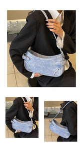 BXCY24013夏天法式小眾手提包包女2024新款潮夏季百搭時尚質感腋下包單肩包