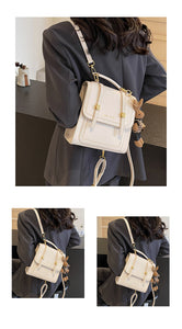 BZB9042小眾設計包包2024新款百搭雙肩包女手提韓版日系書包外出旅行背包