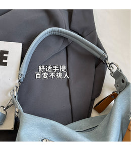 BMS8601韓國小眾通勤腋下包包女士2024新款時尚大容量托特包百搭手提包