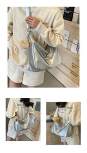 BYD8103大容量包包女2024新款時尚質感小眾夏季百搭單肩斜挎包女士餃子包