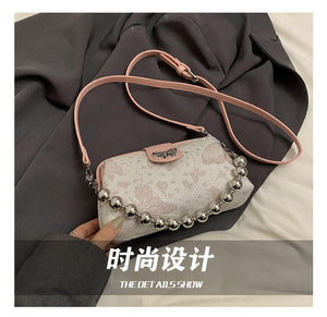 BMDD6725新中式國風包包女2024新款夏天串珠手提小包設計感小眾單肩斜挎包