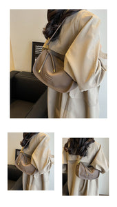 B5816123今年流行包包秋冬2024新款復古百搭女士斜挎包時尚質感單肩枕頭包