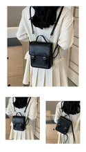 画像をギャラリービューアに読み込む, BMS1899銀色包包女2024新款小眾設計時尚雙肩包手提劍橋韓版書包旅遊背包