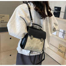 將圖片載入圖庫檢視器 BRD2151小眾設計包包2024新款百搭雙肩包女手提韓版日系學生書包外出背包