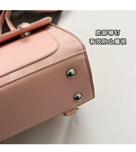 BNEX7757韓版粉色雙肩包小包包女士2024新款潮韓國背包可愛手提單肩包書包