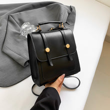 將圖片載入圖庫檢視器 HL6601銀色雙肩包包女式2024新款潮春季時尚韓國背包學生手提旅行包書包