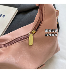 BYD773今年流行時尚褶皺手提小包包女2024春夏新款潮質感通勤單肩斜挎包