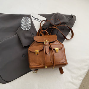 BSS18167小眾設計牛仔布大容量雙肩包包女2024新款百搭時尚外出旅行包背包
