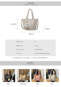 BJC9790韓國小眾手提菜籃包包女士2024新款潮時尚水桶包百搭ins斜挎包