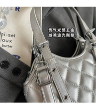 將圖片載入圖庫檢視器 BSJPJY5061韓國小眾腋下包包女式2024新款潮時尚菱格托特包百搭大容量通勤包